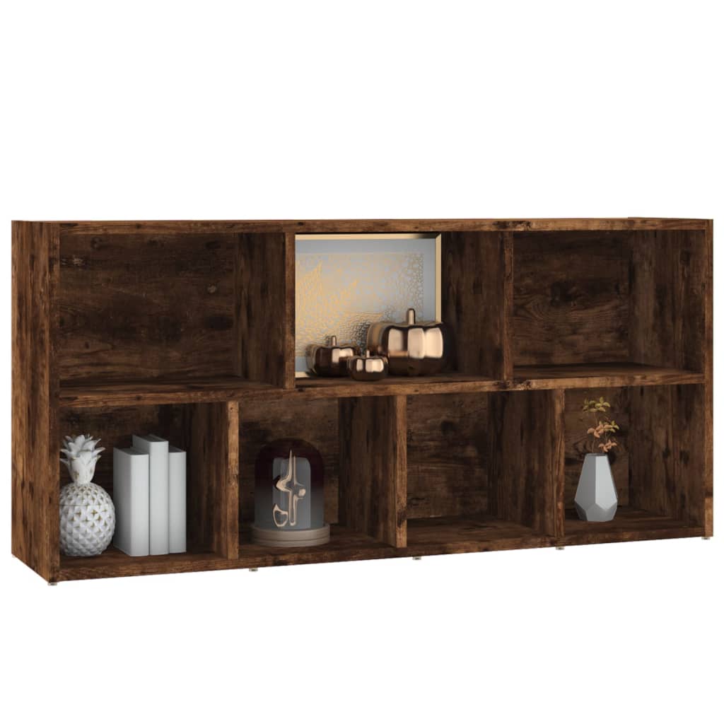 Book Cabinet Smoked Oak 50x25x106 cm